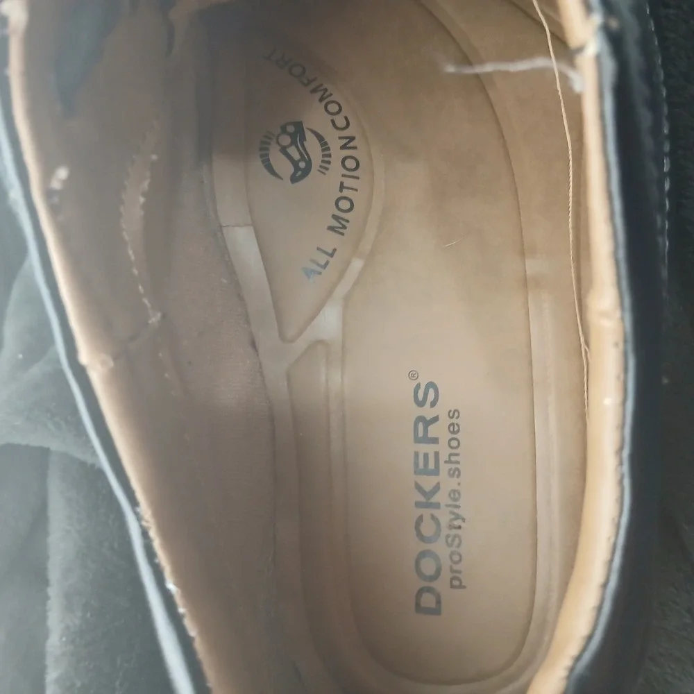 Dockers ProStyle Oxford Shoes 7M Black Leather‎ All Motion Comfort 90-29024